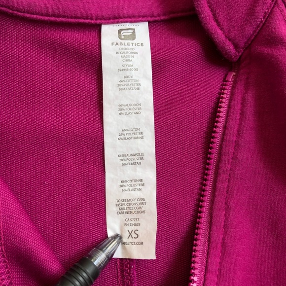 Fabletics Asymmetrical Full Zip Davis Jacket size XS - Picture 8 of 8